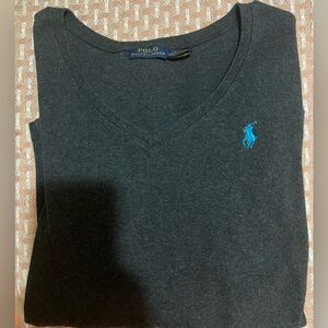 ⭐️NWOT⭐️Ralph Lauren Polo~Women’s Soft V-Neck Sweater~Med Gray~Size S